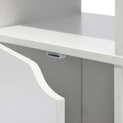 Gifi Rangement|Meuble de rangement Adam 6 cases Blanc 60x29,8xH90 cm