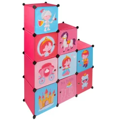 Gifi Rangement|Meuble de rangement casier escalier enfant motif princesse