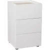 Gifi Rangement|Meuble de rangement en bois Arno 3 tiroirs naturel et blanc