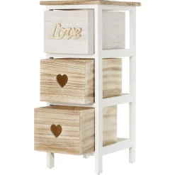 Gifi Rangement|Meuble de rangement en bois 3 tiroirs