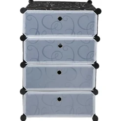 Gifi Rangement|Meuble de rangement modulable 4 niveaux