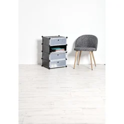 Gifi Rangement|Meuble de rangement modulable 4 niveaux