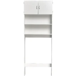 Gifi Rangement|Meuble de rangement pour buanderie bois blanc