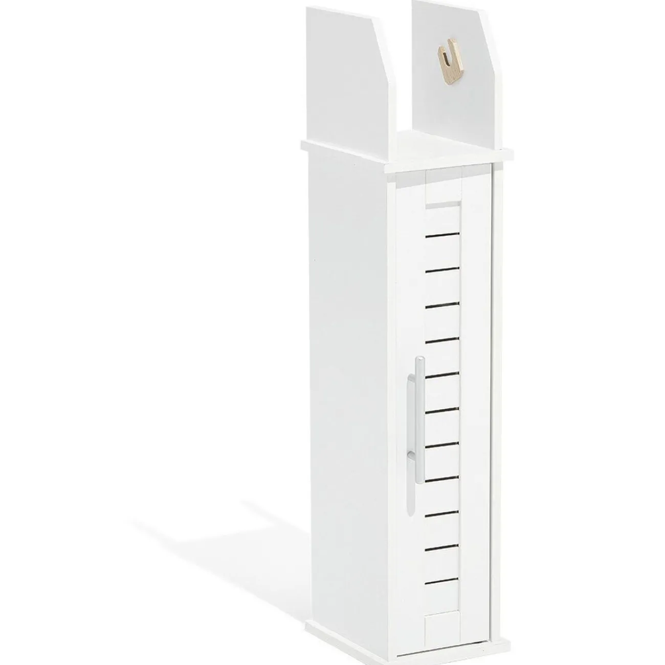 Gifi Equipement Wc^Meuble WC Richmond vertical bois blanc