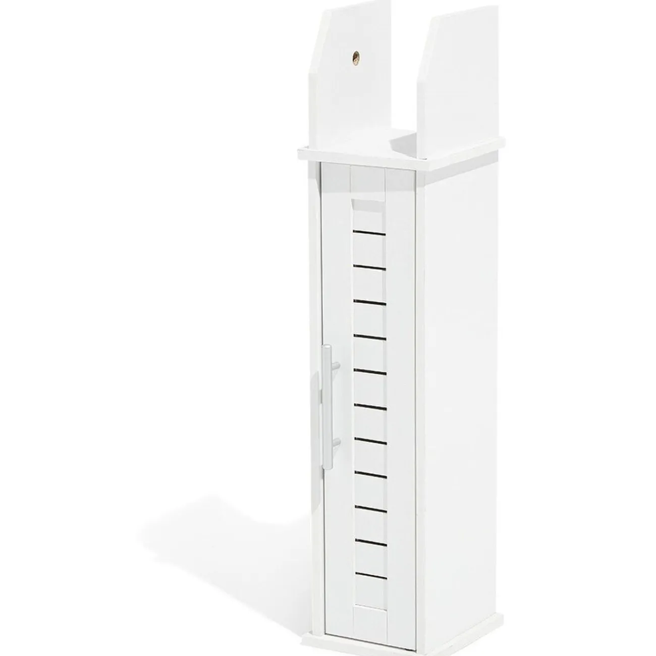 Gifi Equipement Wc^Meuble WC Richmond vertical bois blanc