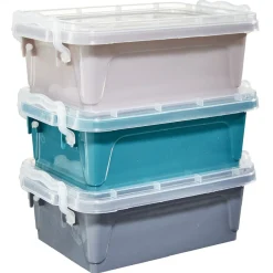 Gifi Rangement|Mini boîte de rangement colorée x 3