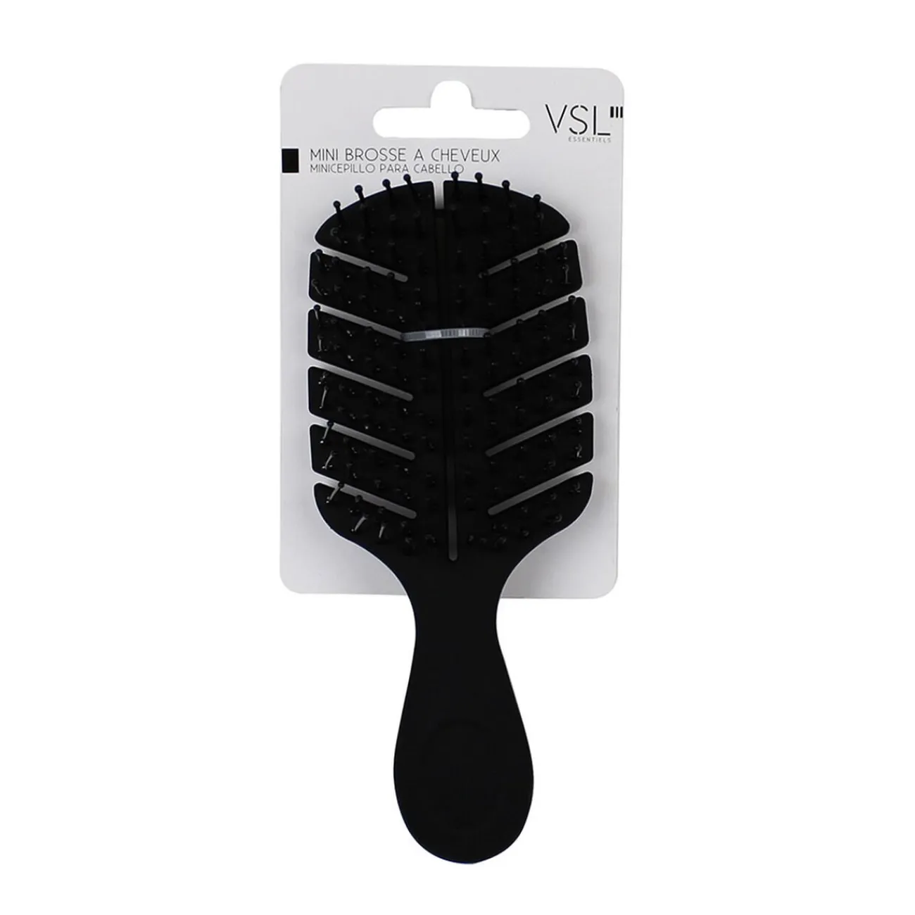 Gifi Beauté^Mini brosse plastique noir H13,5cm