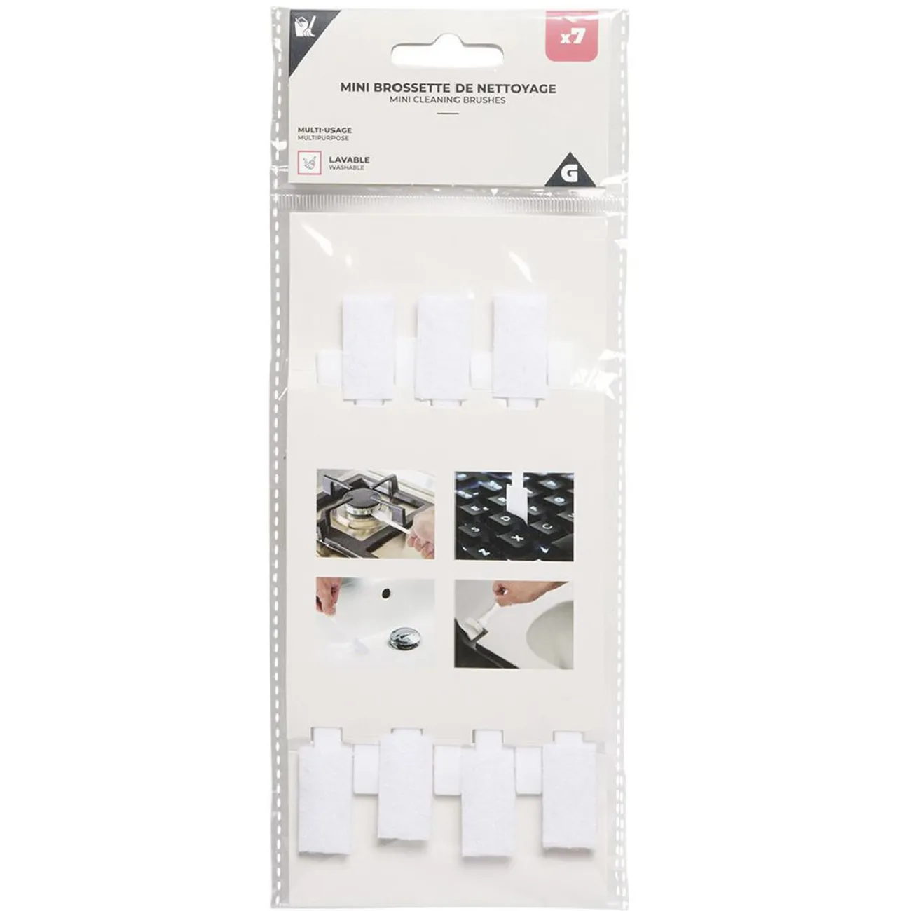 Gifi Nettoyage Et Entretien|Mini brossette de nettoyage x7