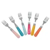Gifi Mini fourchette inox manche plastique multicolore x6