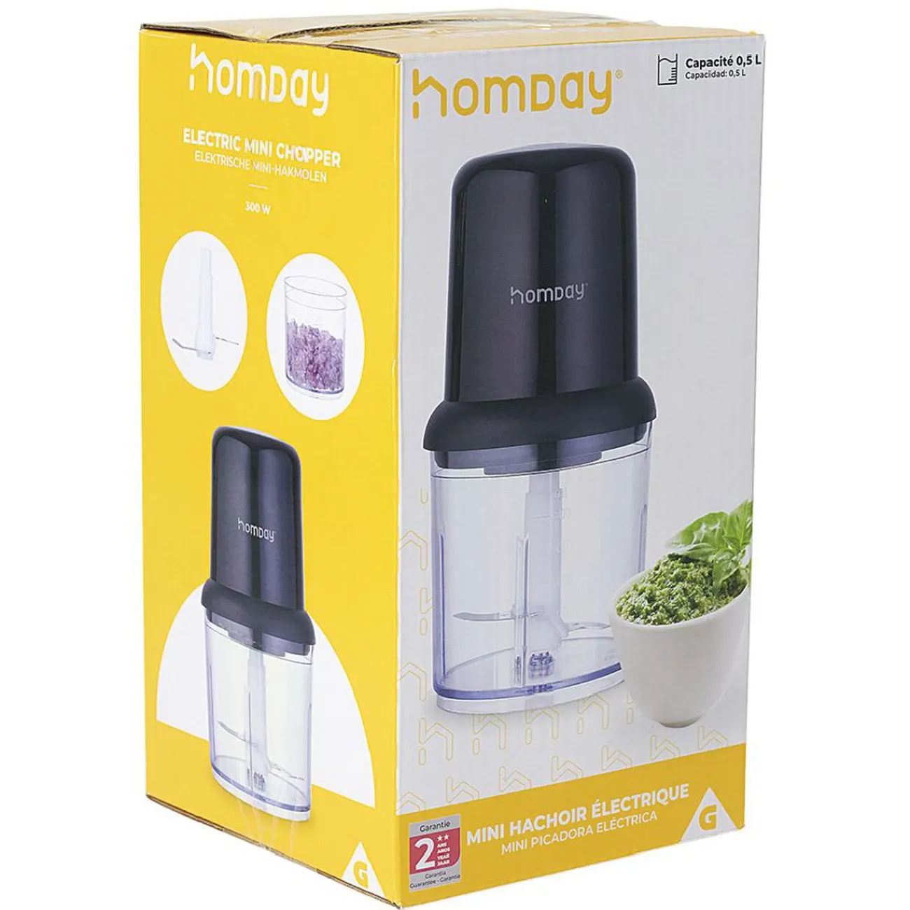 Gifi Mini hachoir électrique Homday 0,5 L