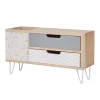 Gifi Rangement|Mini meuble de rangement 2 tiroirs collection Serenity
