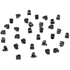 Gifi Beauté^Mini pince plastique noir x32