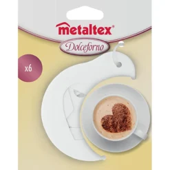 Gifi Mini pochoir à café x6 Metaltex