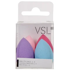 Gifi Beauté^Mini éponge pour visage latex forme oeuf pastel x4
