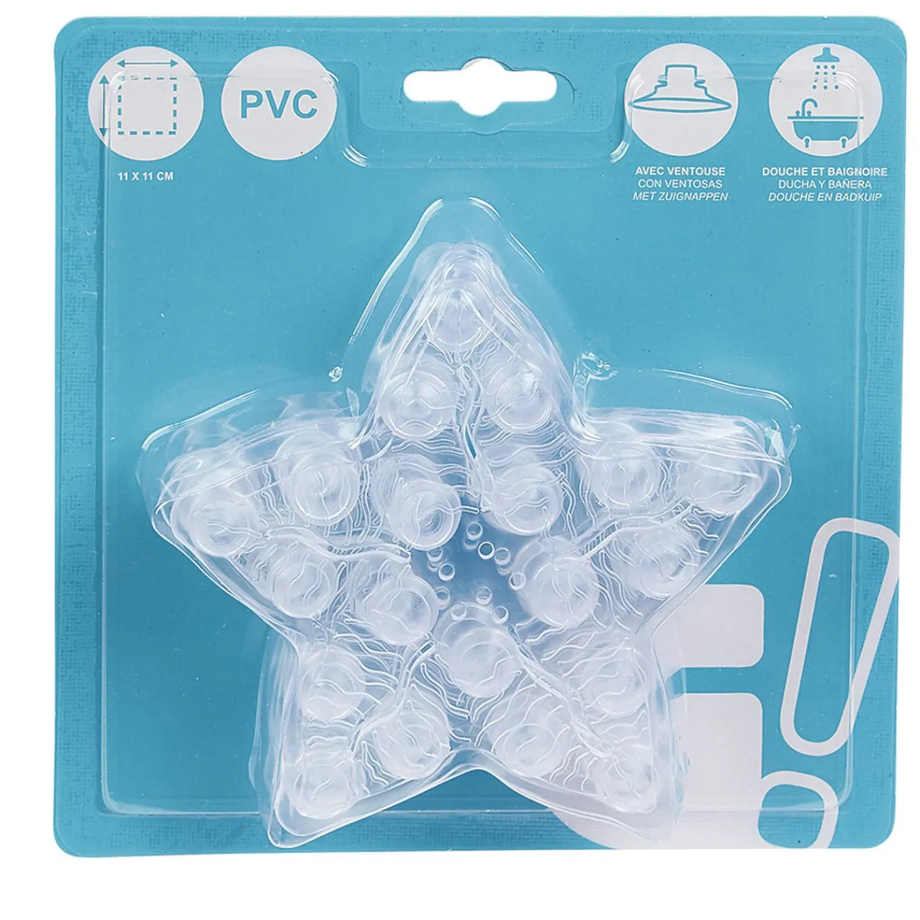 Gifi Equipement Douche^Mini tapis de douche antidérapant forme étoile x6