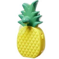 Gifi Ventilateur^Mini ventilateur à piles Homday forme ananas jaune et vert