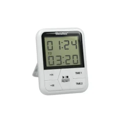 Gifi Minuteur double Metaltex digital aimanté avec support 24 H