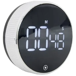 Gifi Minuteur numérique magnétique noir Ø7,8x2,7cm