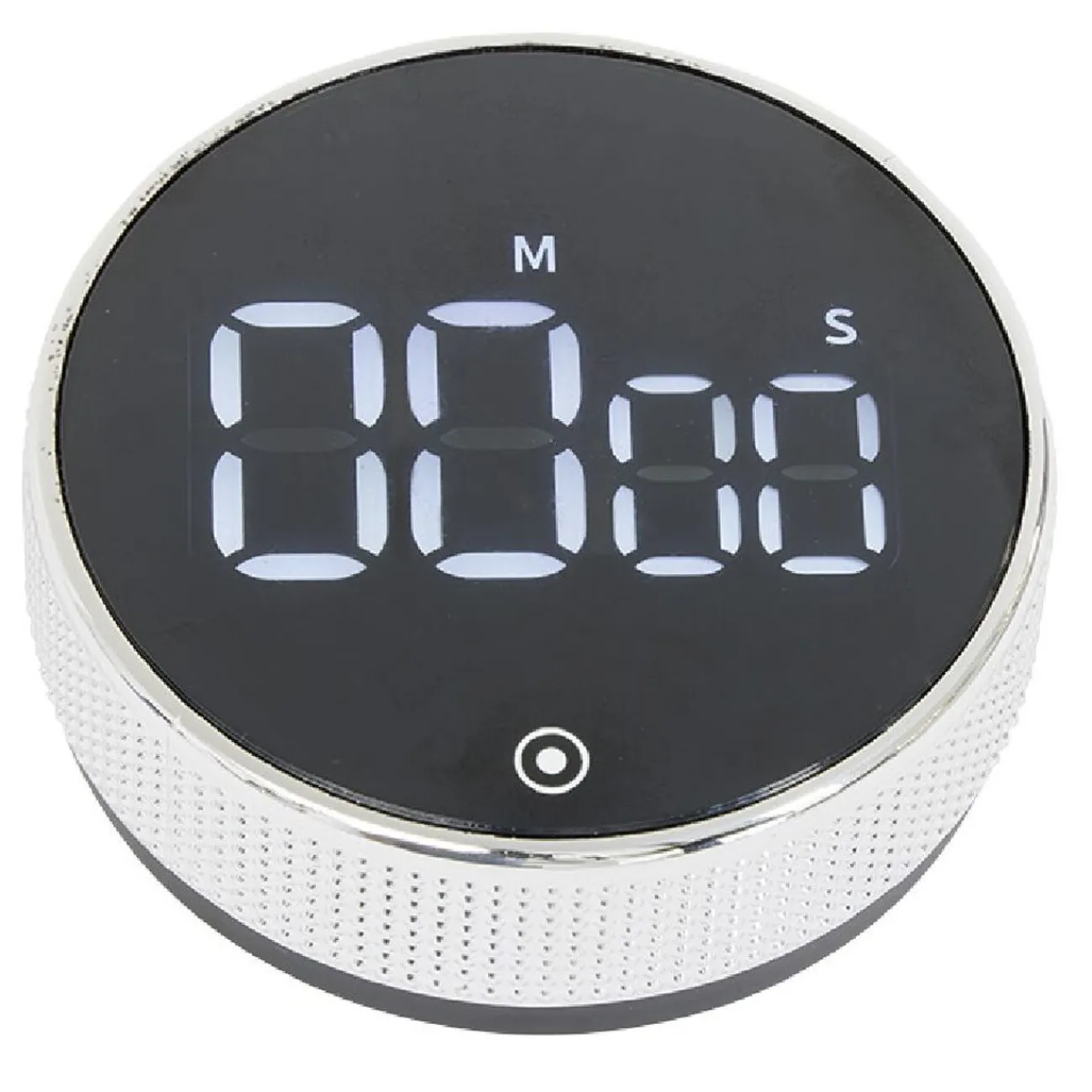 Gifi Minuteur numérique magnétique noir Ø7,8x2,7cm