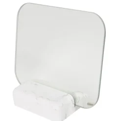 Gifi Aménagement Salle De Bain^Miroir à poser avec socle déco effet marbre