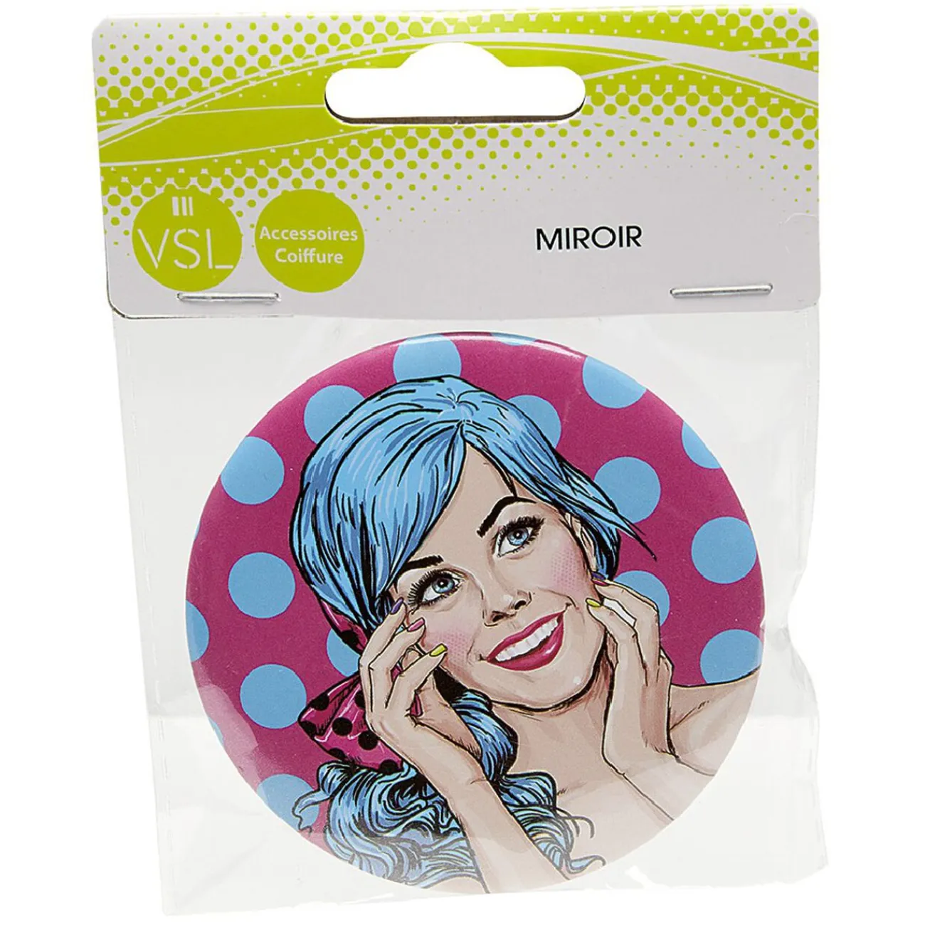 Gifi Aménagement Salle De Bain^Miroir de poche bleu