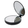 Gifi Aménagement Salle De Bain^Miroir double rétractablesur pied rond noir LED