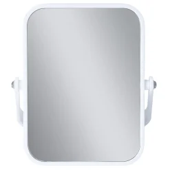 Gifi Aménagement Salle De Bain^Miroir grossissant x1 x2 double face rectangulaire sur pied blanc