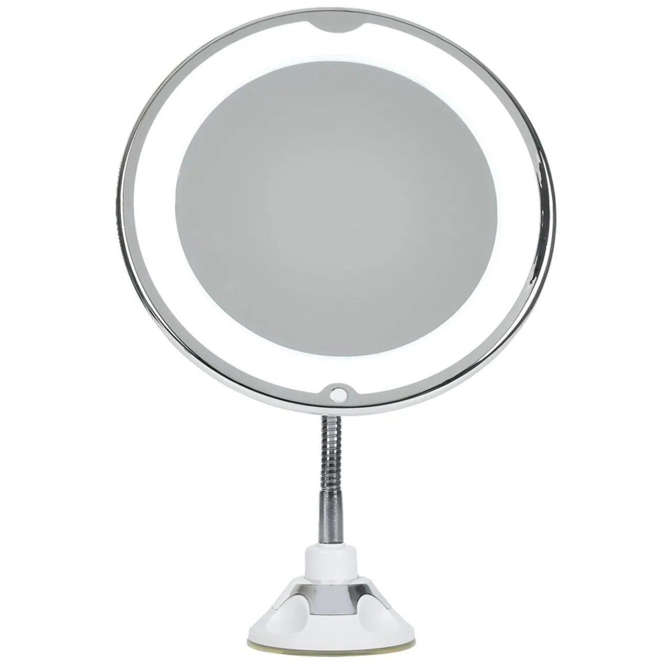 Gifi Aménagement Salle De Bain^Miroir LED grossissant flexible et pivotant fixation ventouse