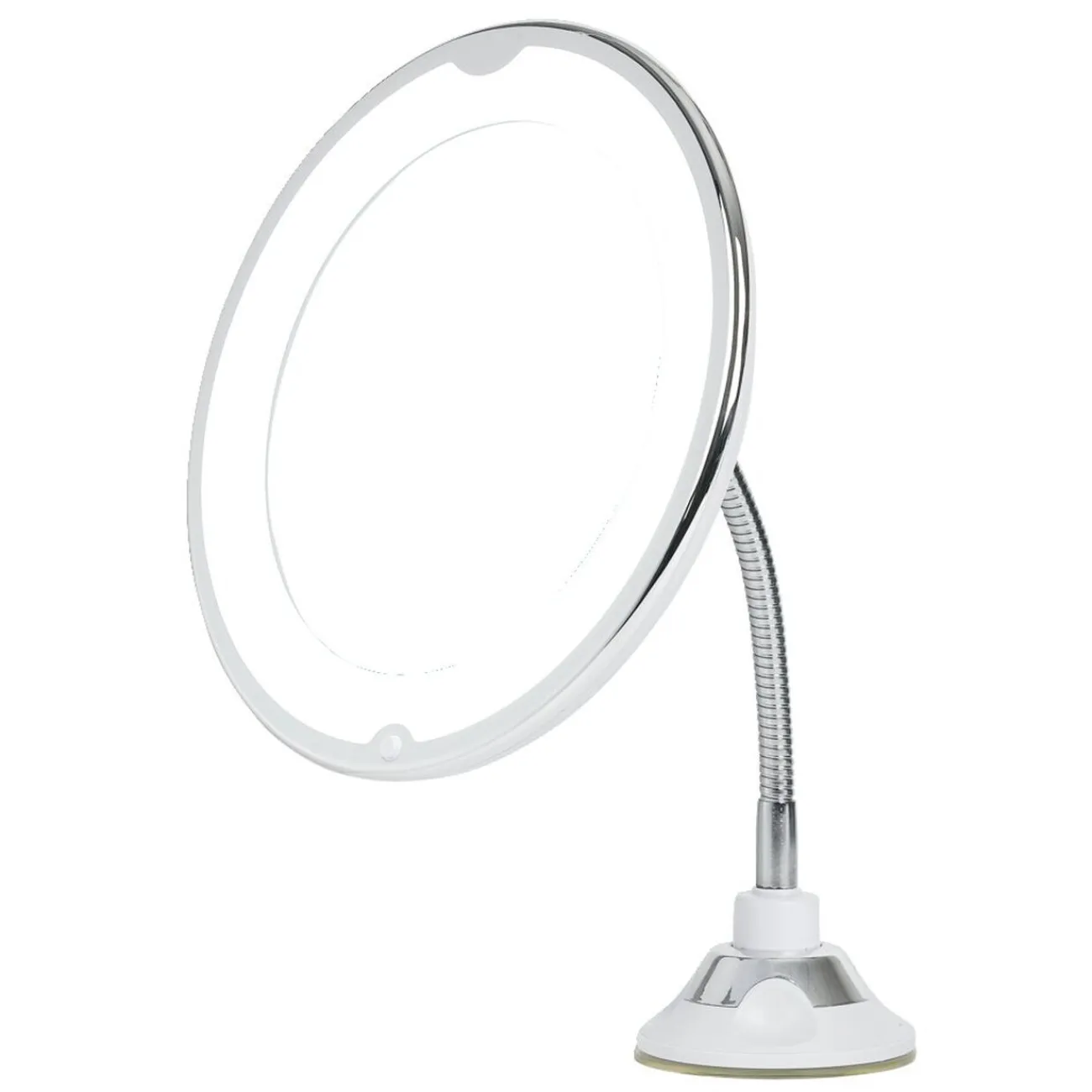Gifi Aménagement Salle De Bain^Miroir LED grossissant flexible et pivotant fixation ventouse