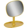 Gifi Aménagement Salle De Bain^Miroir POP jaune moutarde sur pied repose bijoux