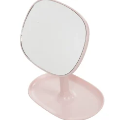 Gifi Aménagement Salle De Bain^Miroir POP rose sur pied repose bijoux