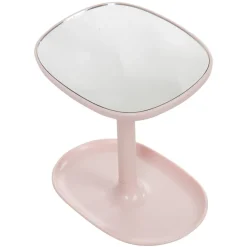 Gifi Aménagement Salle De Bain^Miroir POP rose sur pied repose bijoux