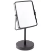 Gifi Aménagement Salle De Bain^Miroir rectangulaire métal noir à poser H29cm