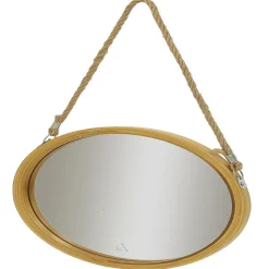 Gifi Aménagement Salle De Bain^Miroir rond bambou Ø30cm