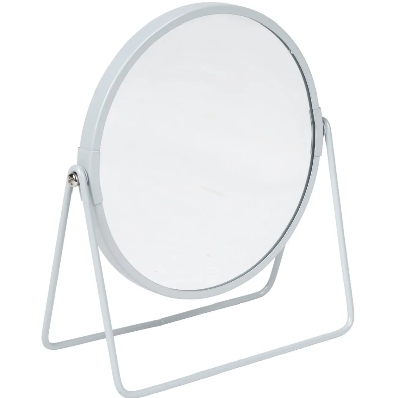 Gifi Aménagement Salle De Bain^Miroir rond sur pied design industriel blanc