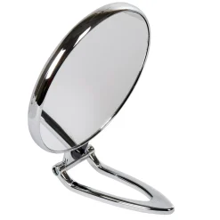 Gifi Aménagement Salle De Bain^Miroir rond sur pied double face grossissant argenté