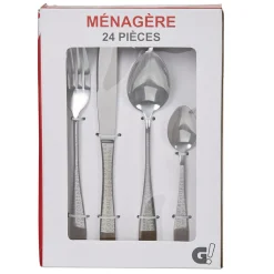 Gifi Ménagère 24 pièces argenté