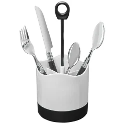 Gifi Ménagère 24 pièces avec support noir blanc