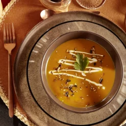 Gifi Ménagère 16 pièces inox marron cuivré