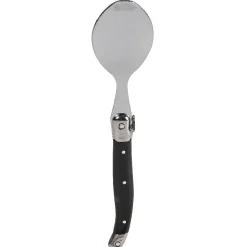 Gifi Ménagère 32 pièces noir et gris chromé