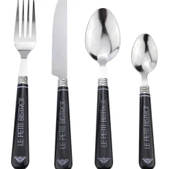 Gifi Ménagère 24 pièces noir le petit bistrot