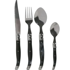 Gifi Ménagère 24 pièces noire Muranu