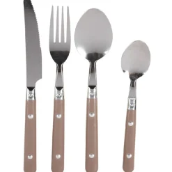 Gifi Ménagère 16 pièces taupe