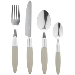 Gifi Ménagère 24 pièces taupe et son panier