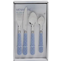 Gifi Ménagère couvert bleu mosaïque x16