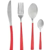 Gifi Ménagère de 16 couverts manche rouge