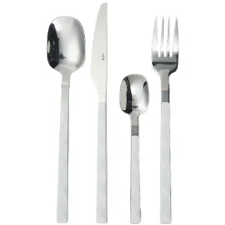 Gifi Ménagère de 16 couverts manche blanc