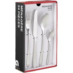 Gifi Ménagère inox 24 pièces