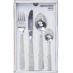 Gifi Ménagère manche écaille inox argenté 24 pièces