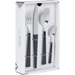 Gifi Ménagère scandinave 24 pièces noir